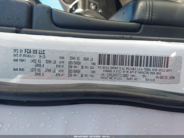 1C4RJEAG1FC118661 Jeep Grand Cherokee Altitude
