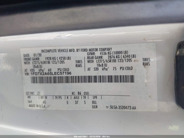 Ford F-250 Xl 2020 1FD7X2A65LEC57196 Image 9