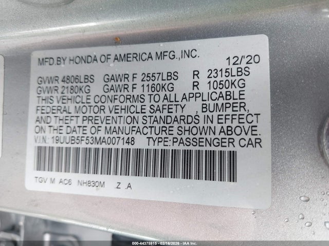 2021 ACURA TLX 19UUB5F53MA007148 Photo 8