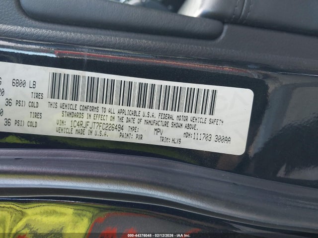 Jeep Grand Cherokee Summit 2015 1C4RJFJT7FC226494 Image 9