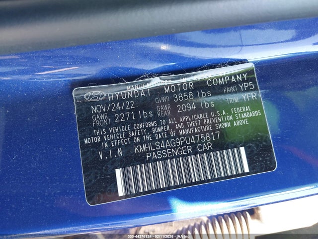Hyundai ELANTRA SEL 2023 KMHLS4AG9PU475817 Image 9
