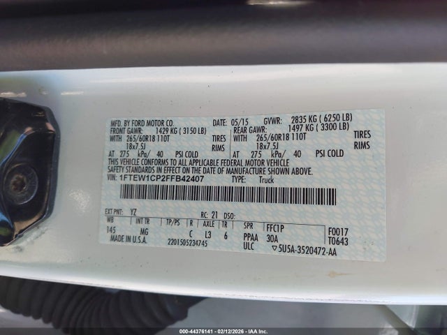 Ford F-150 Xlt 2015 1FTEW1CP2FFB42407 Image 9