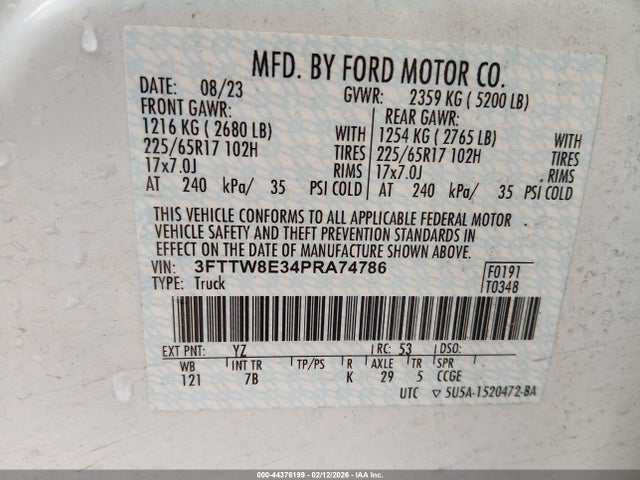 Ford Maverick Xlt 2023 3FTTW8E34PRA74786 Image 9