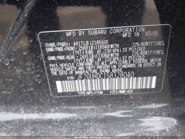 Subaru Crosstrek Premium 2025 JF2GUHDC1S8328040 Image 9