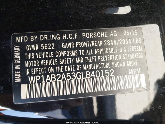 2016 PORSCHE MACAN WP1AB2A53GLB40152 Photo 8