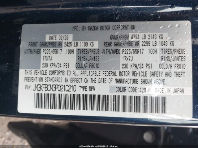 2023 MAZDA CX-5 JM3KFBCM3P0210210 Photo 8