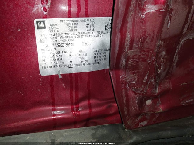 Продажа на аукционе авто 2018 Gmc Acadia Slt-1, vin: 1GKKNULS9JZ135140, номер лота: 44376375