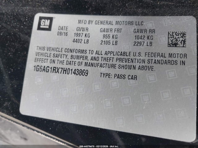 2017 CADILLAC ATS 1G6AG1RX7H0143869 Photo 8