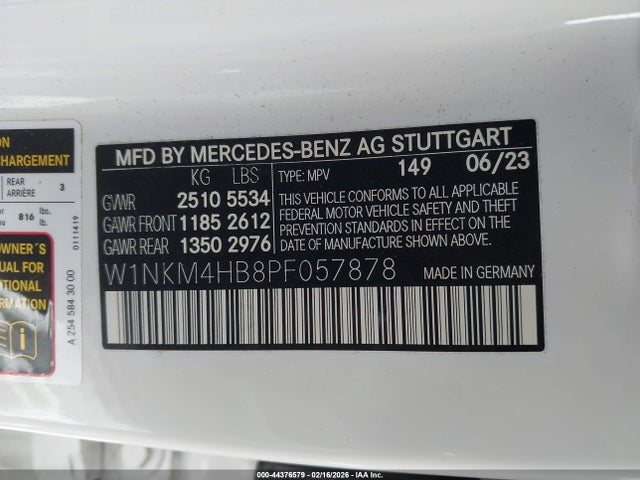 Продажа на аукционе авто 2023 Mercedes-benz Glc 300 4matic Suv, vin: W1NKM4HB8PF057878, номер лота: 44376579