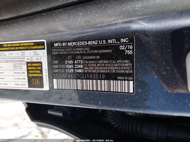 55SWF4KB7GU143519 Mercedes-Benz C 300 4matic