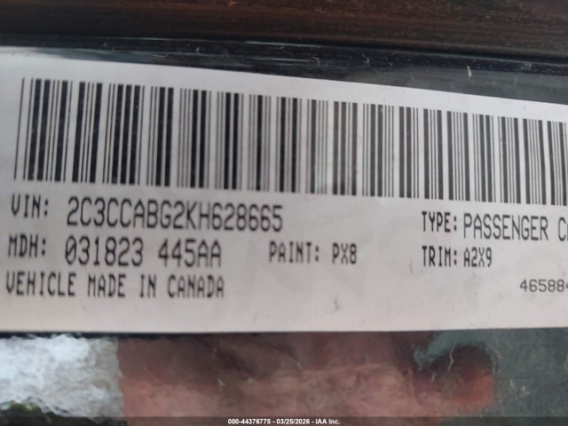 44376775 :رقم المزاد ، 2C3CCABG2KH628665 vin ، 2019 Chrysler 300 300s مزاد بيع