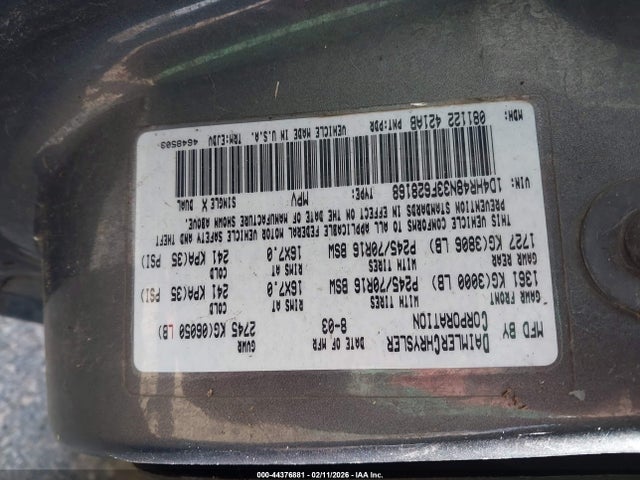 2003 DODGE DURANGO 1D4HR48N33F628168 Photo 8