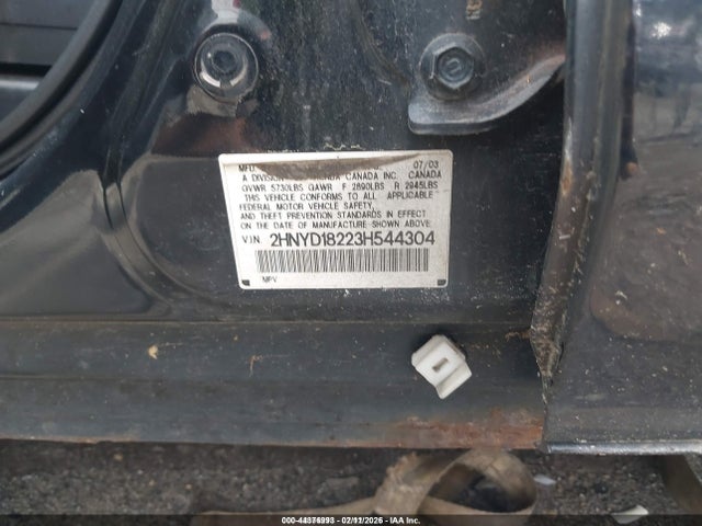 Продаж на аукціоні авто 2003 Acura Mdx, vin: 2HNYD18223H544304, номер лоту: 44376993