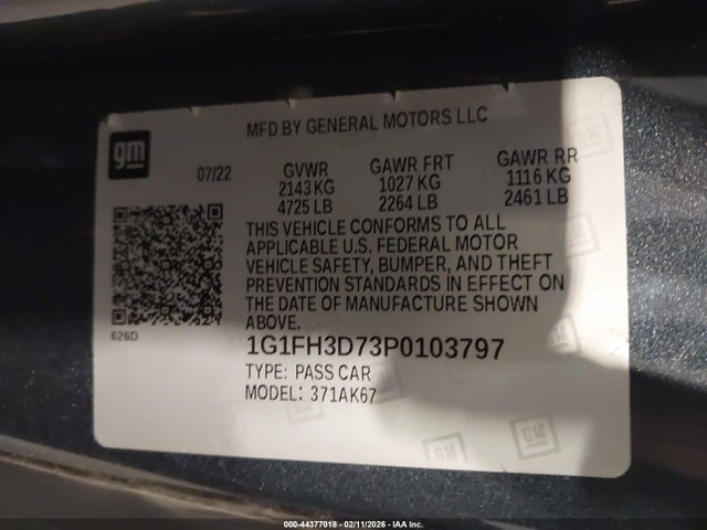 2023 CHEVROLET CAMARO 1G1FH3D73P0103797 Photo 8