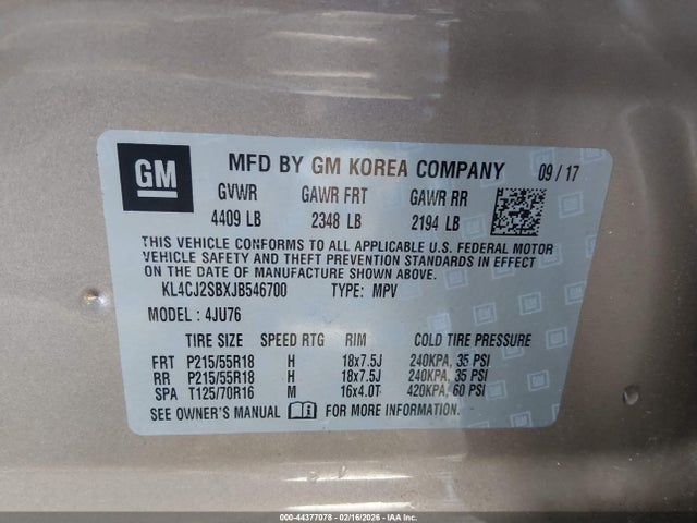 2018 BUICK ENCORE KL4CJ2SBXJB546700 Photo 8