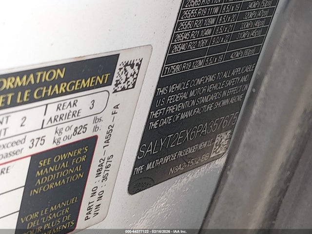 2023 LAND ROVER RANGE ROVER VELAR SALYT2EX6PA357675 Photo 8