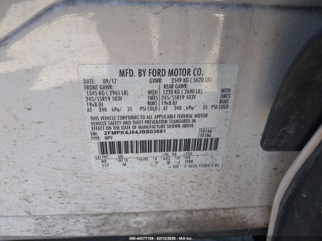 2018 FORD EDGE 2FMPK4J84JBB03681 Photo 8