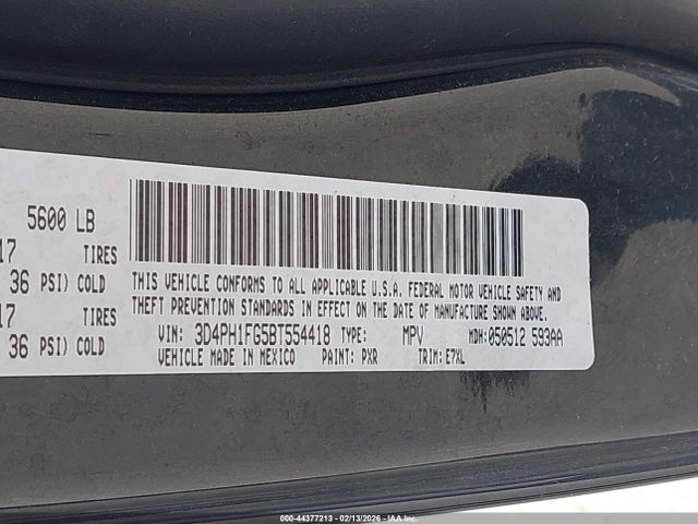 2011 DODGE JOURNEY 3D4PH1FG5BT554418 Photo 8