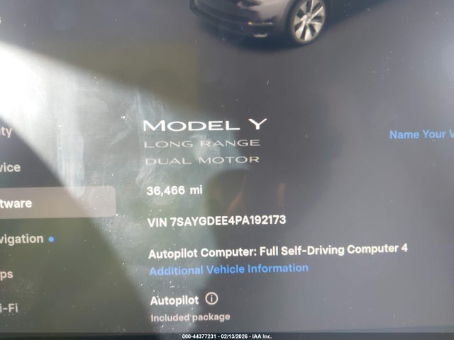 Aukcja sprzedaży 2023 Tesla Model Y Awd/long Range Dual Motor All-wheel Drive, vin: 7SAYGDEE4PA192173, numer aukcji: 44377231