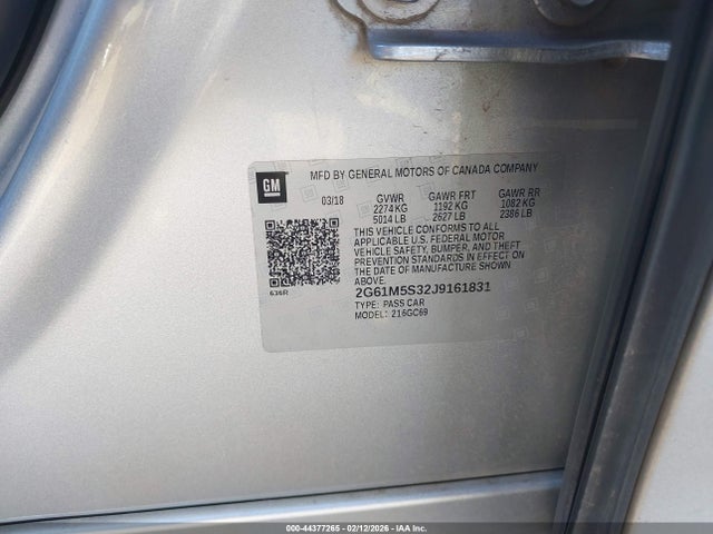 2018 CADILLAC XTS 2G61M5S32J9161831 Photo 8