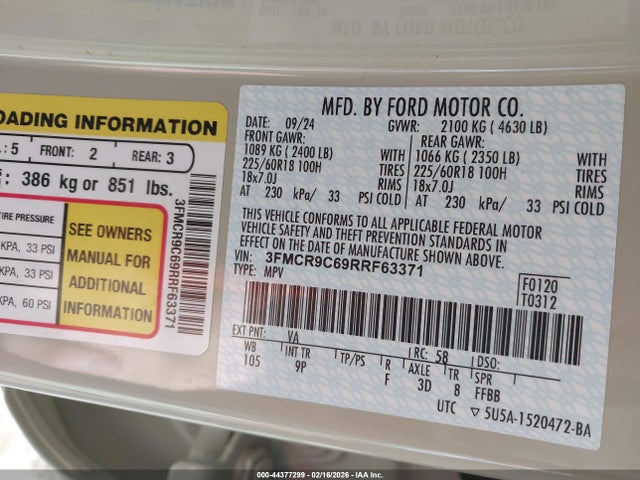 2024 FORD BRONCO SPORT 3FMCR9C69RRF63371 Photo 8