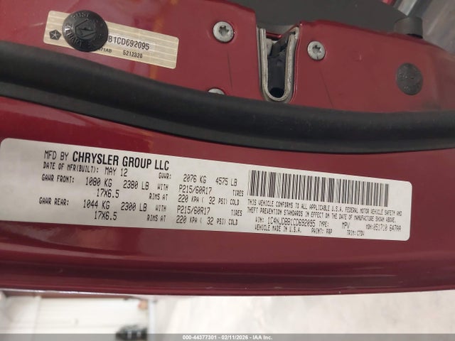 2012 JEEP COMPASS 1C4NJDBB1CD692095 Photo 8