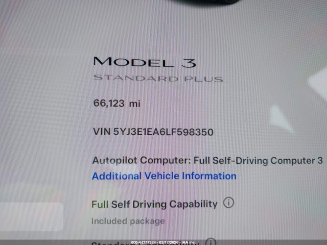 2020 TESLA MODEL 3 5YJ3E1EA6LF598350 Photo 6