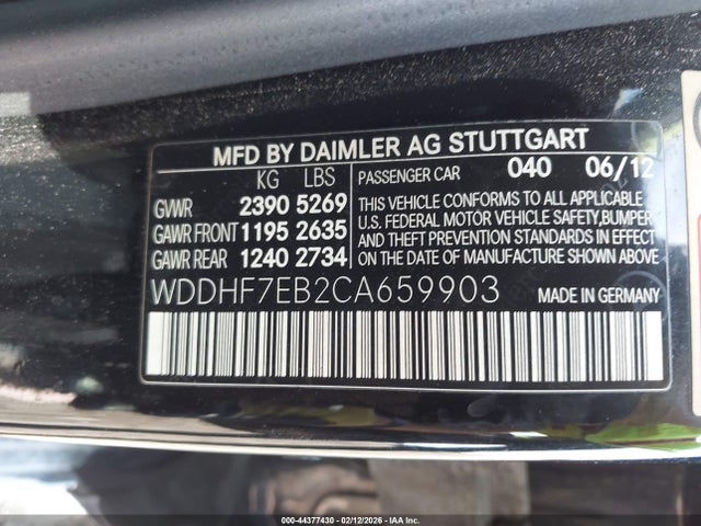 2012 MERCEDES-BENZ E 63 AMG WDDHF7EB2CA659903 Photo 8