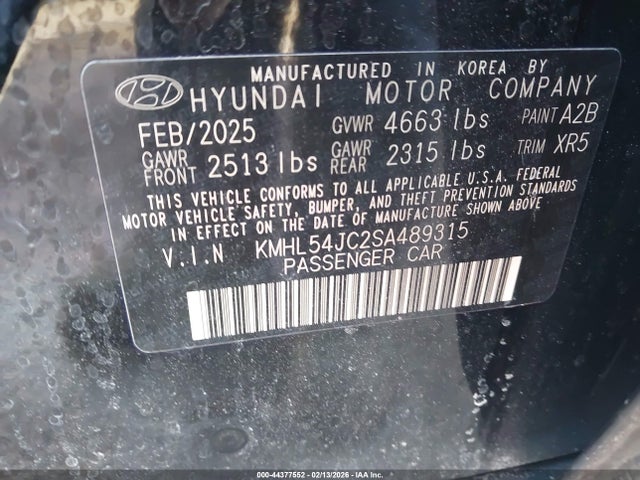 2025 HYUNDAI SONATA KMHL54JC2SA489315 Photo 8