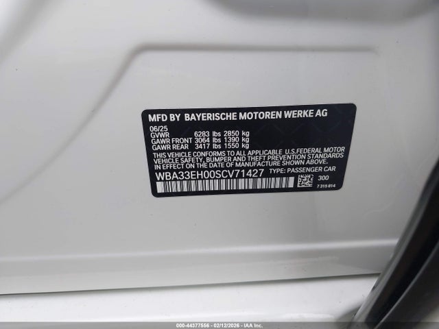 BMW 740i Xdrive 2025 WBA33EH00SCV71427 Image 9
