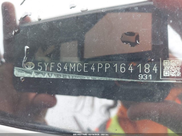 5YFS4MCE4PP164184 Toyota COROLLA SE