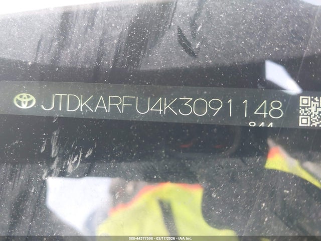 JTDKARFU4K3091148 Toyota PRIUS XLE