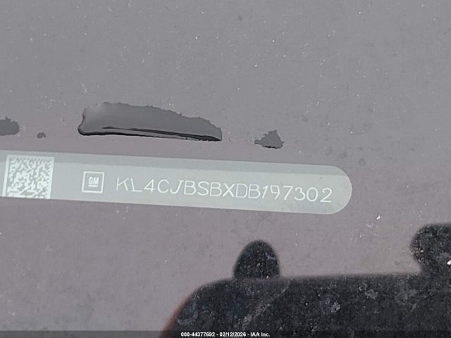 44377692 :رقم المزاد ، KL4CJBSBXDB197302 vin ، 2013 Buick Encore Convenience مزاد بيع
