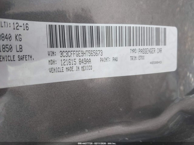 2017 FIAT 500E 3C3CFFGE9HT565673 Photo 8