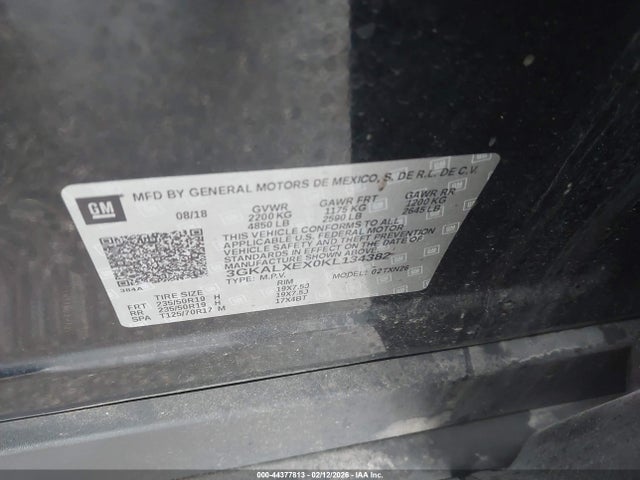 44377813 :رقم المزاد ، 3GKALXEX0KL134382 vin ، 2019 Gmc Terrain Denali مزاد بيع