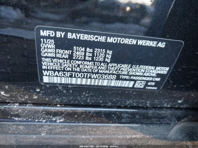 Aukcja sprzedaży 2026 Bmw M340i Xdrive, vin: WBA63FT00TFW03688, numer aukcji: 44377891