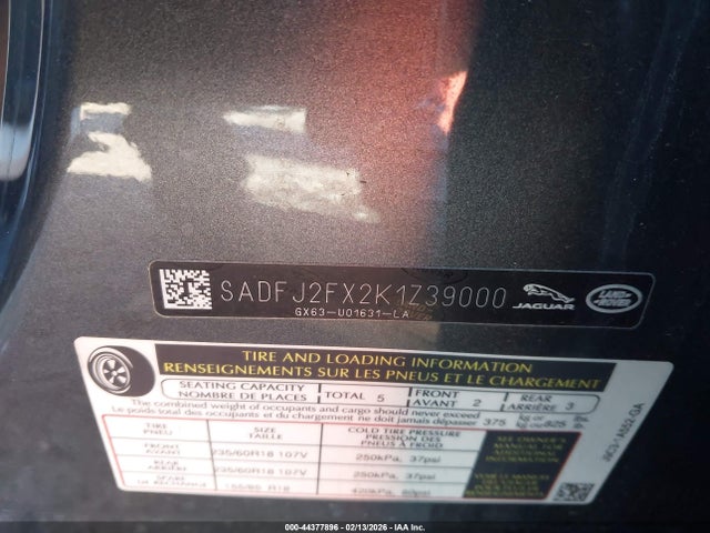 2019 JAGUAR E-PACE SADFJ2FX2K1Z39000 Photo 8