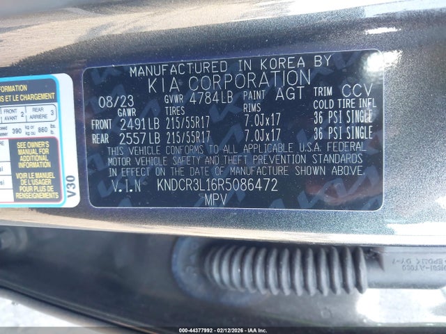 2024 KIA NIRO EV KNDCR3L16R5086472 Photo 8