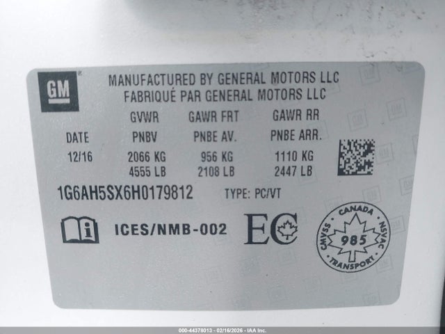 2017 CADILLAC ATS 1G6AH5SX6H0179812 Photo 8