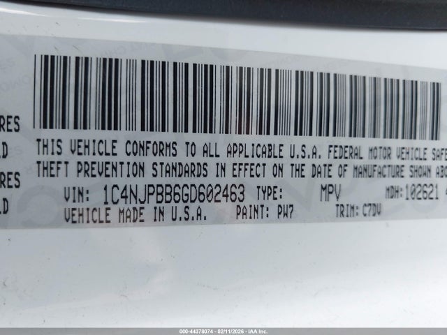 Jeep Patriot Sport 2016 1C4NJPBB6GD602463 Image 9