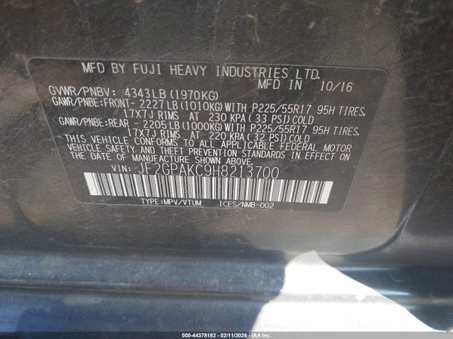 2017 SUBARU CROSSTREK JF2GPAKC9H8213700 Photo 8