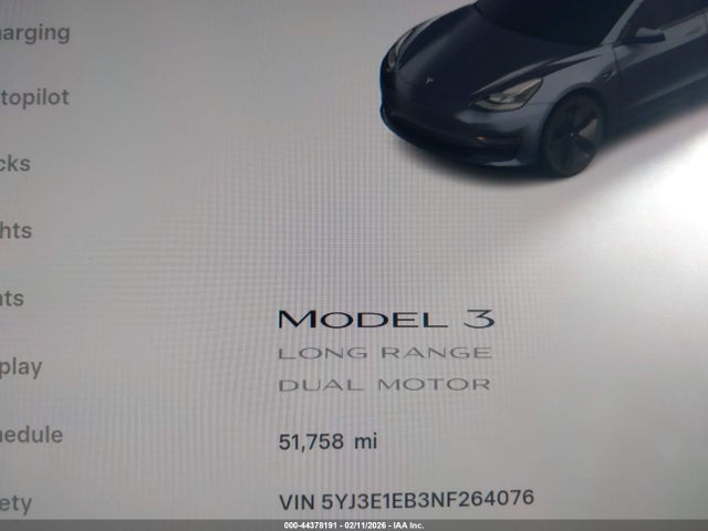 2022 TESLA MODEL 3 5YJ3E1EB3NF264076 Photo 6