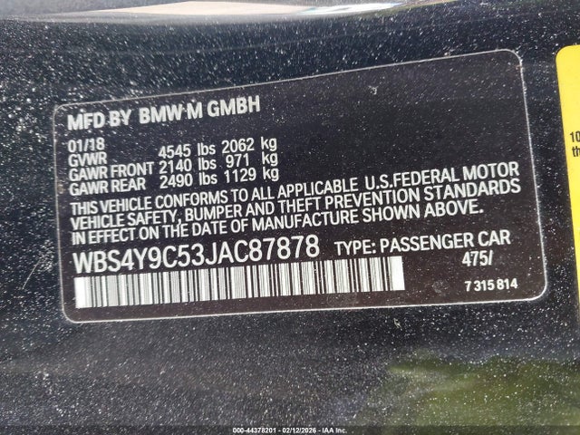 2018 BMW M4 WBS4Y9C53JAC87878 Photo 8