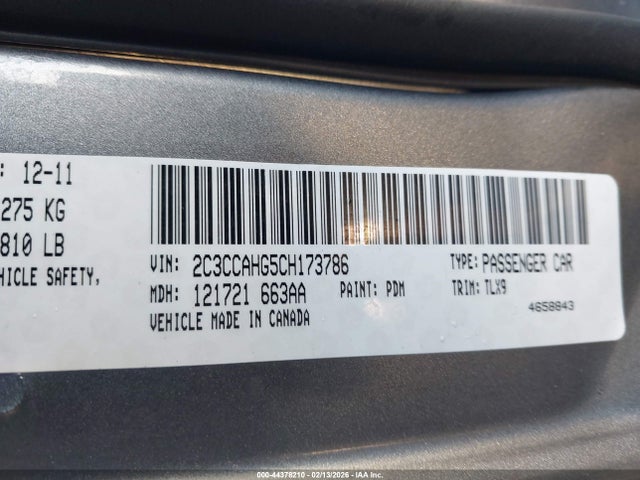 2012 CHRYSLER 300 2C3CCAHG5CH173786 Photo 8