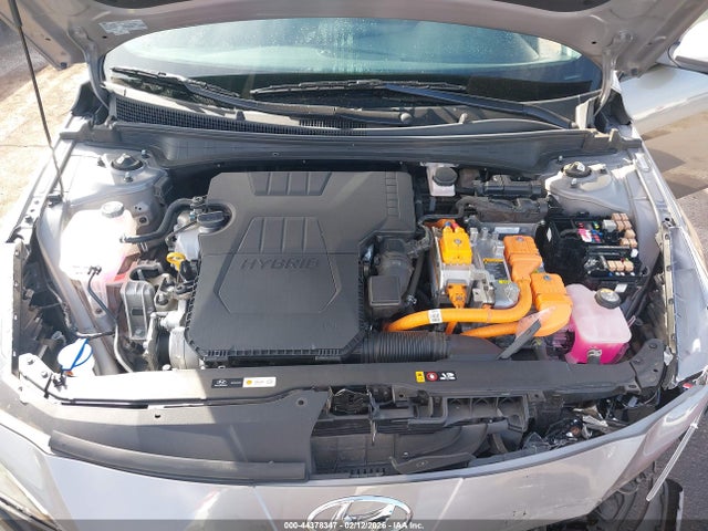 KMHLM4AJ8MU008602 Hyundai Elantra Hybrid Blue