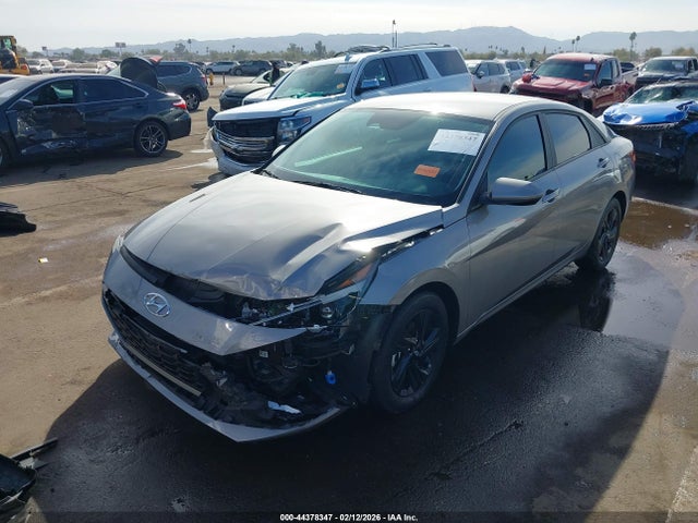 KMHLM4AJ8MU008602 Hyundai Elantra Hybrid Blue