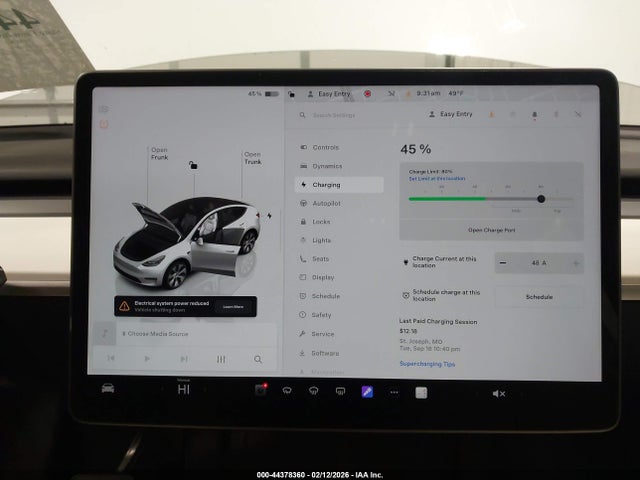 44378360 :رقم المزاد ، 7SAYGDEE4PF628975 vin ، 2023 Tesla Model Y Awd/long Range Dual Motor All-wheel Drive مزاد بيع