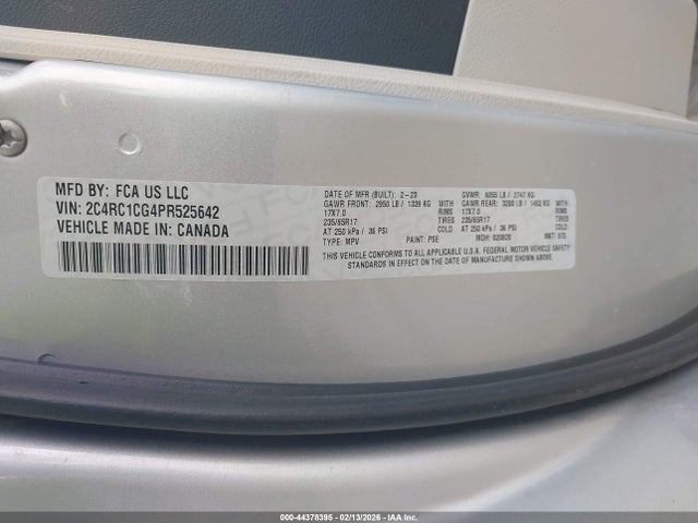 2023 CHRYSLER VOYAGER 2C4RC1CG4PR525642 Photo 8