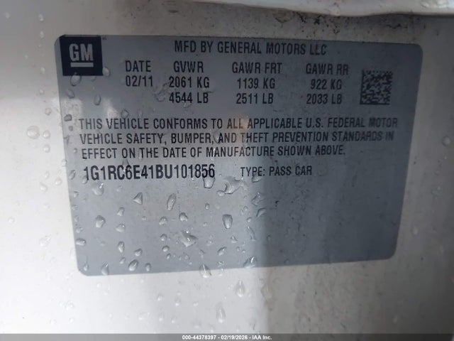 2011 CHEVROLET VOLT 1G1RC6E41BU101856 Photo 8