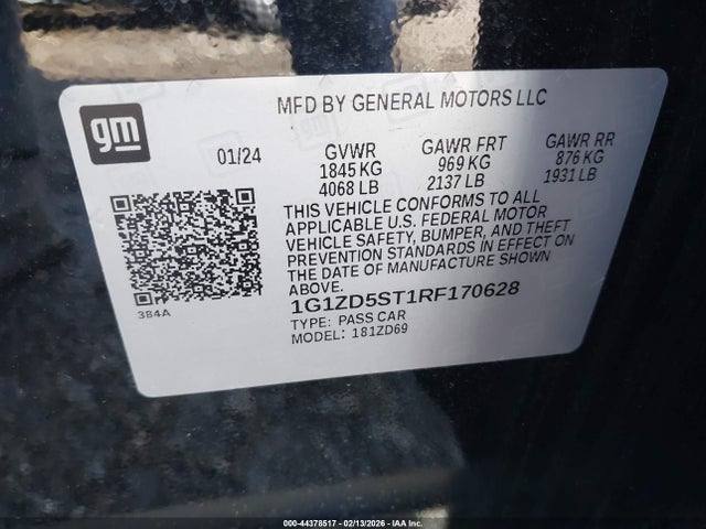 2024 CHEVROLET MALIBU 1G1ZD5ST1RF170628 Photo 8